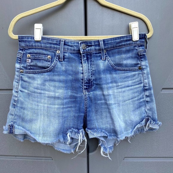 AG Adriano Goldschmied Women's Denim Hailey Ex-Boyfriend Roll-up Short Sz 26R - Picture 2 of 8